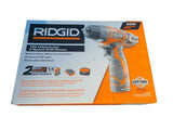 Ridgid R82005K Cordless Drill Kit with 12-Volt Lithium-Ion Power, 3/8×22 Chuck and 2-Speed Control
