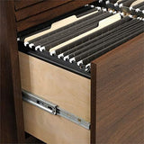 Sauder Englewood Wooden Lateral File Cabinet with 2 Drawers in Spiced Mahogany