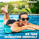 TRC Recreation Foam Pool Float, 1.25-Inch Floating Water Lounger for Swimming and Splashing