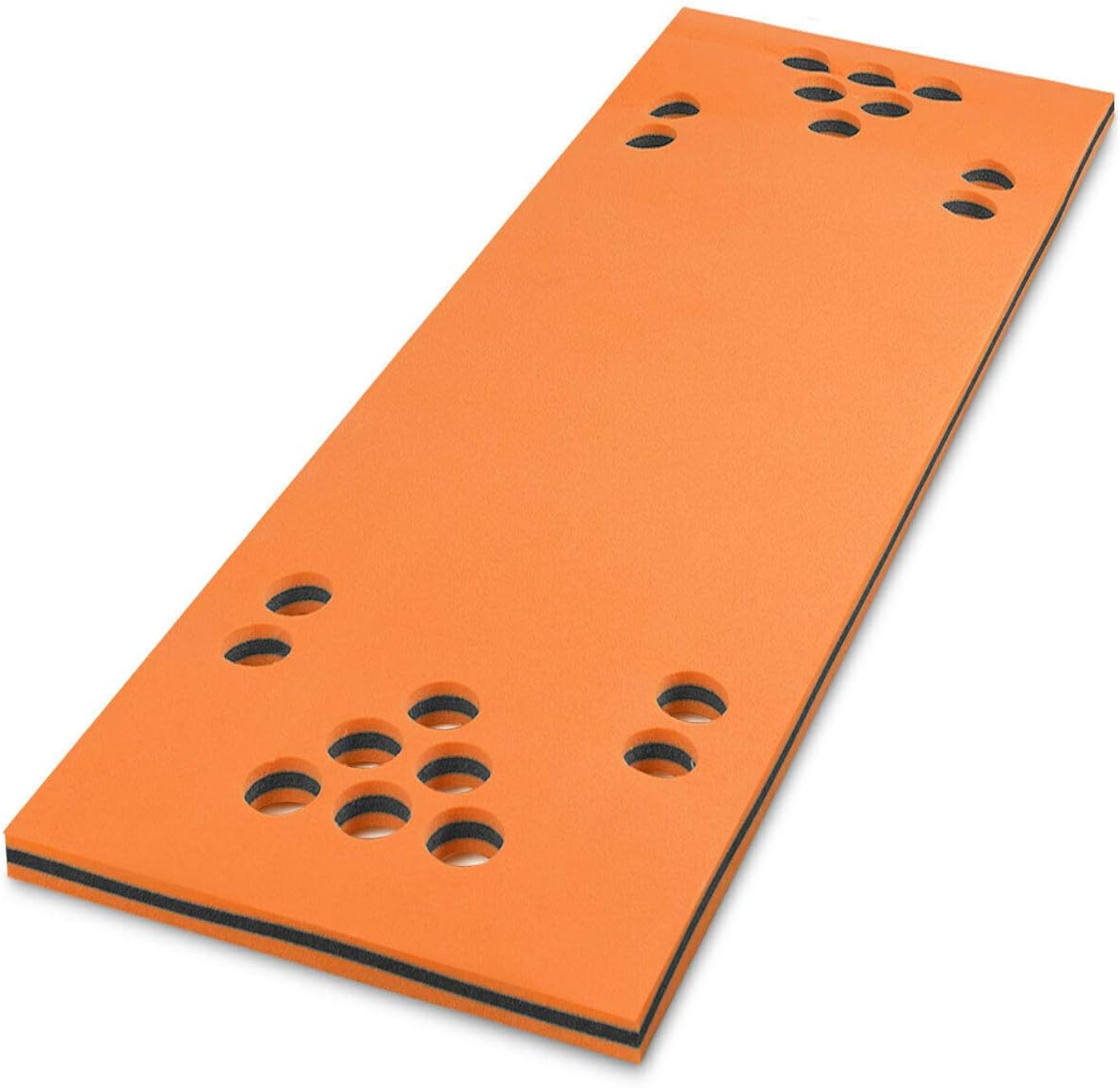 Floating Water Pong Table with Cup Holes, Featuring a 3-Layer Tear-Resistant Foam Pad for Lake and Pool Games