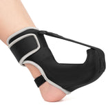Black Plantar Fasciitis Night Splint Sock with Support Plate, Designed for Men and Women with Achilles Tendonitis, Foot Drop, Heel Spurs, and Heel Pain, Small