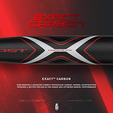EASTON Ghost X Hyperlite -12 USSSA Senior League Baseball Bat, 2019 One-Piece Composite with EXACT Carbon, Speed End Cap and Lizard Skin Grip, 2 3/4
