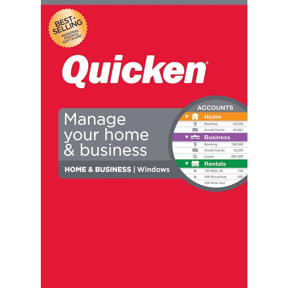 Quicken Home & Business Personal Finance Software with 1-Year Subscription
