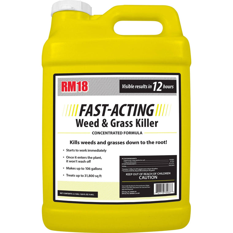 RM18 Fast-Acting Herbicide for Weed & Grass Control, 2.5-Gallon
