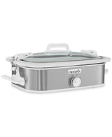 Crock-Pot 3.5-Quart Casserole Slow Cooker with Stainless Steel Finish