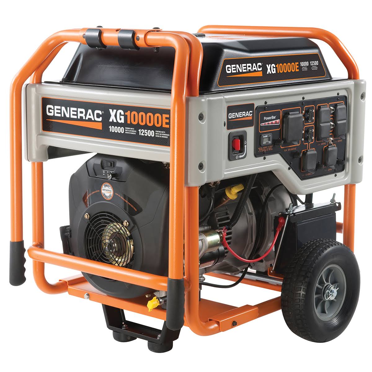 Generac XG10000E Portable Generator with 10,000-Watt Output and Electric Start