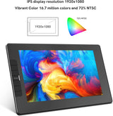 VEIKK VK1200 11.6-Inch Full-Laminated Drawing Tablet with Screen, Tilt-Function Battery-Free Stylus, 6 Shortcut Keys and 8192 Levels of Pen Pressure