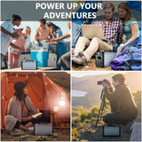 FlashFish 300W Solar Generator with 60000mAh Portable Power Station, 110V AC, DC 12V and QC USB Ports