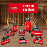 Craftsman 2-Gallon Twin-Stack Portable Air Compressor, 125 PSI, 0.3 HP