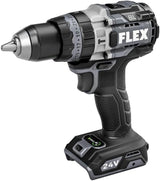 FLEX FX1271T-1H 24V Brushless Cordless Hammer Drill Kit with 1/2-Inch Chuck, 1,400 In-Lbs Torque, 2-Speed Drive and Turbo Mode, 6.0Ah Stacked Lithium Battery and 280W Rapid Charger