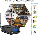 RICHRYCE Wireless FM Broadcast Transmitter for Church and Drive-In Theater Use, 1W / 7W Stereo Station with Mic, FCC Certified, 76M to 108Mhz