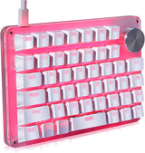 Koolertron One-Handed Mechanical Gaming Keyboard with Programmable Keypad, Rotating Knob, 45 Keys, Blue Backlighting and Blue Switches for Windows PC Gamers