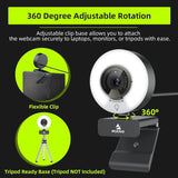 NexiGo N960E 1080P 60FPS USB Webcam with Lighting, Fast Autofocus, Privacy Cover and Dual Stereo Microphones for Zoom, Skype, Teams and Twitch