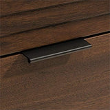 Sauder Englewood Wooden Lateral File Cabinet with 2 Drawers in Spiced Mahogany