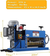 Automatic Electric Wire Stripping Machine for 0.06-1.5 Wire, 75 ft/min Precision Tool with Manual Crank for Copper Cable Recycling