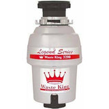 Waste King Legend Series L-3200 Garbage Disposal, Compact 3/4 HP Continuous-Feed Design