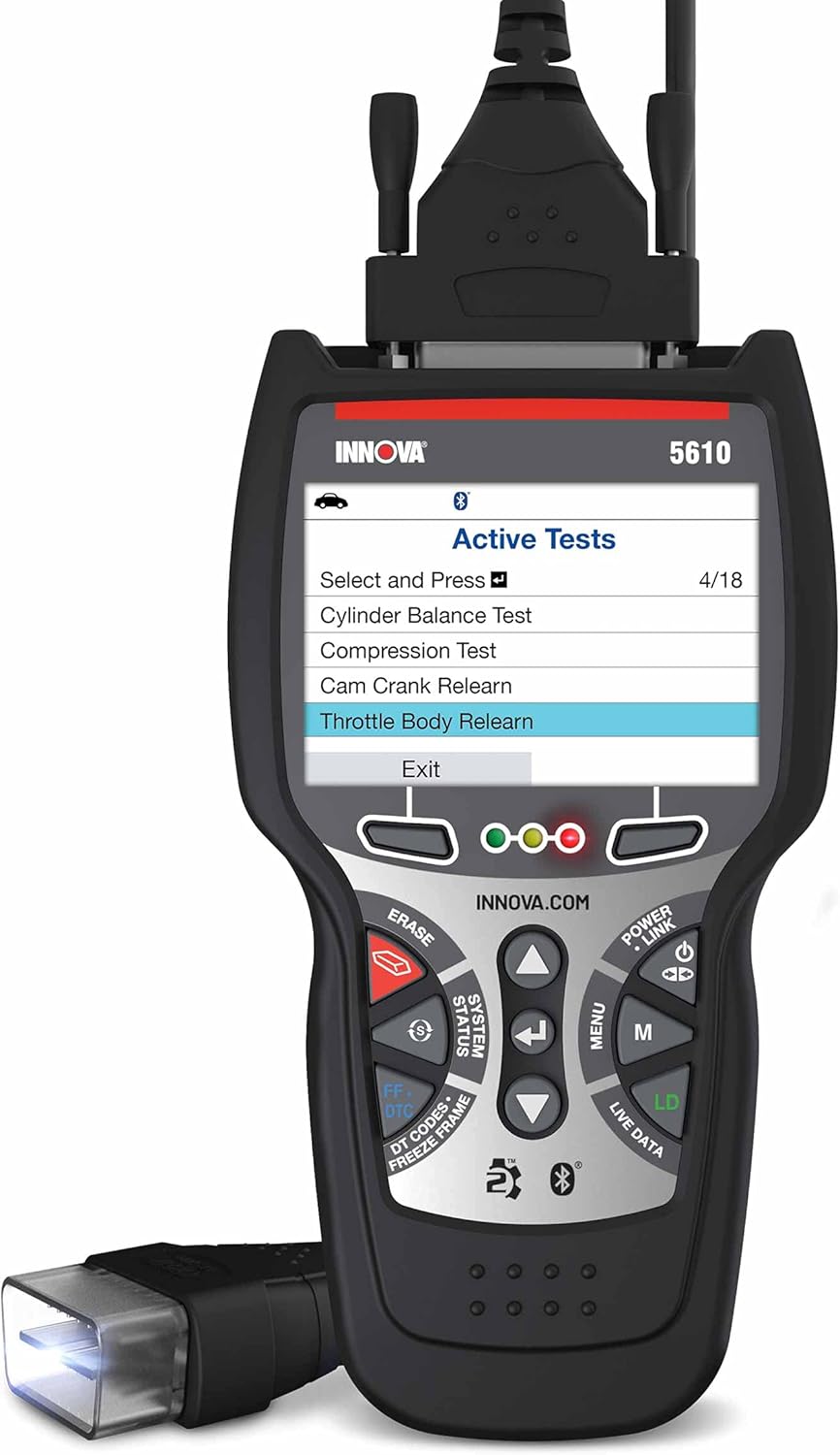 INNOVA 5610 OBD2 Diagnostic Scanner with BiDirectional System Tests, Special Reset Functions, All-System Scanning and Live Data
