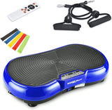 Wonder Maxi 3D Vibration Plate Exercise Machine with Dual-Motor Oscillation, Remote Control and Resistance Bands for Whole-Body Workouts, Weight Loss and Toning