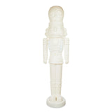 75-Inch Animated White Nutcracker Blow Mold by Holiday Time, Measuring 6.25 Feet