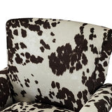 HULALA HOME Upholstered Wingback Accent Chair with Removable Cushion, Wood Legs and Nailhead Trim, Floral Living Room or Bedroom Armchair, Blue