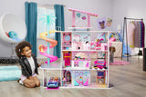 LOL Surprise OMG House of Surprises Real Wood Dollhouse, Featuring 4 Floors, 10 Rooms, Elevator, Spiral Slide, Pool, Movie Theater Drive-Thru & 85+ Surprises, Toy Gift for Girls Ages 4 5 6 7+