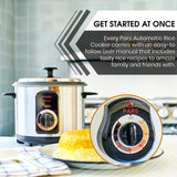 Pars Automatic Persian Rice Cooker, 10-Cup Tahdig Rice Maker for Perfect Rice Crust