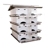 Birds Choice PMSR16 Starling-Resistant Purple Martin House with 4 Floors and 12 Rooms