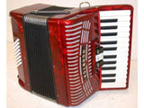Hohner 48-BASS Accordion in Red