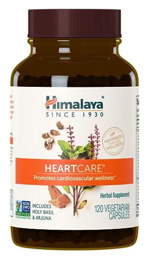 Himalaya HeartCare Daily Wellness Supplement, 720mg, 120 Capsules, 1-Month Supply