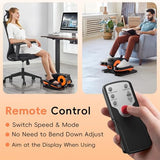 Morelax Under-Desk Elliptical Machine with 12 Adjustable Speeds, Quiet Portable Electric Seated Pedal Exerciser for Seniors