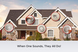 X-Sense SC06-W Wireless Interconnected Combination Smoke and Carbon Monoxide Detector, 10-Year Battery-Powered Fire and CO Alarm, 6-Pack