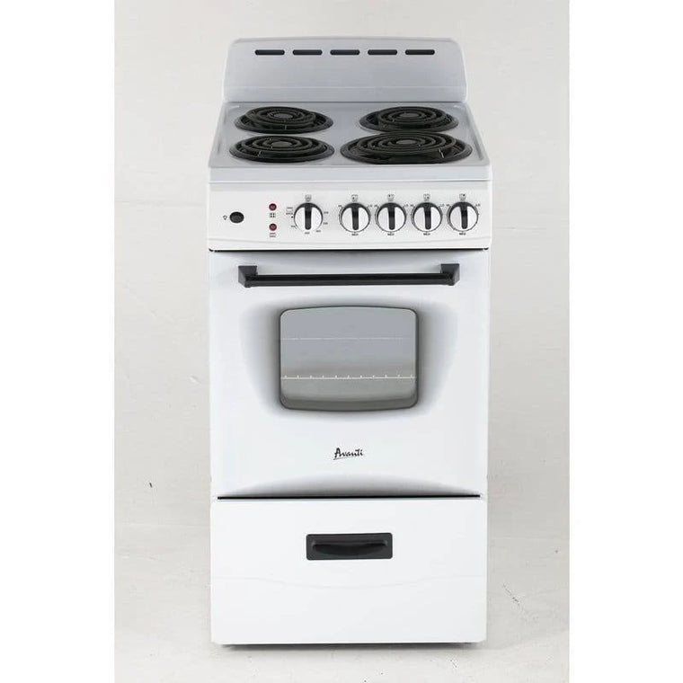 Avanti 20-Inch Electric Range with 2.1 cu. ft. Capacity, White