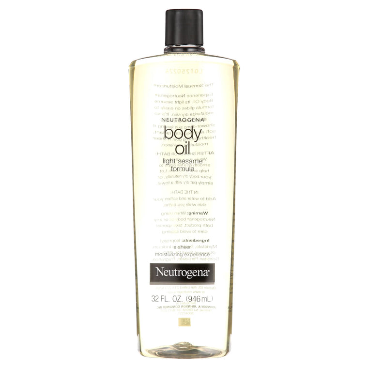 Neutrogena Body Oil with Light Sesame Formula, 32 Fluid Ounce