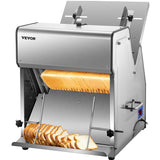 VEVOR Commercial Electric Bread Slicer with 12mm Cutting Thickness, 31PCS Bakery Machine, 110V Toast Cutter for Bread Sheets