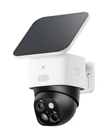 eufy Security SoloCam S340 Solar-Powered Outdoor Camera with 360° Pan and Tilt, 2.4 GHz Wi-Fi, No Blind Spots, No Monthly Fee, HomeBase S380 Compatible