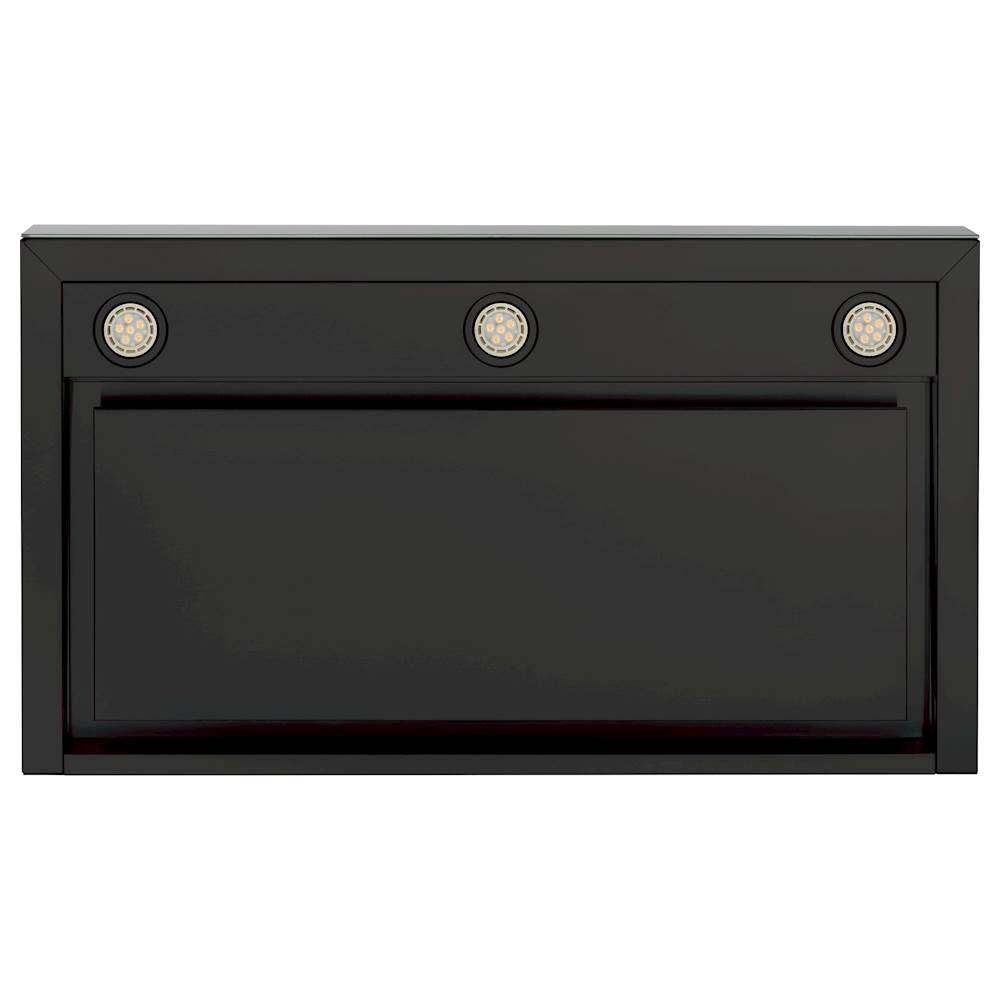 GE 36-Inch Convertible Range Hood in Black Stainless Steel