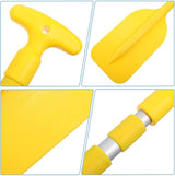 2-Piece Telescopic Boat Paddle Set with Plastic Blades and Aluminum Alloy Shafts, Adjustable Oars for Kayaking, Rafting and Canoeing