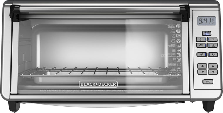 BLACK+DECKER TO3290XSBD Stainless Steel Toaster Oven, 8-Slice