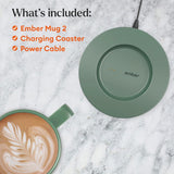Ember Temperature Control Smart Mug 2, 14 Oz App-Controlled Heated Coffee Cup with Improved Design & 80-Minute Battery Life, White