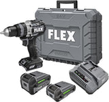 FLEX FX1271T-1H 24V Brushless Cordless Hammer Drill Kit with 1/2-Inch Chuck, 1,400 In-Lbs Torque, 2-Speed Drive and Turbo Mode, 6.0Ah Stacked Lithium Battery and 280W Rapid Charger