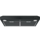 GE JVX5305DJBB 30×22 Under-Cabinet Range Hood in Black