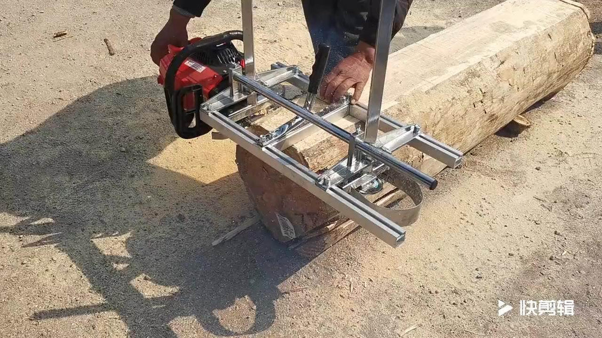 Portable Chainsaw Mill with Steel and Aluminum Construction, Adjustable 14-36 in. Planking and Milling Bar