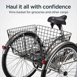 26-Inch Schwinn Meridian Adult Tricycle, Finished in Dark Silver