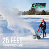 Litheli Cordless Snow Blower with Brushless Motor, 2x20V 20-Inch Snow Thrower