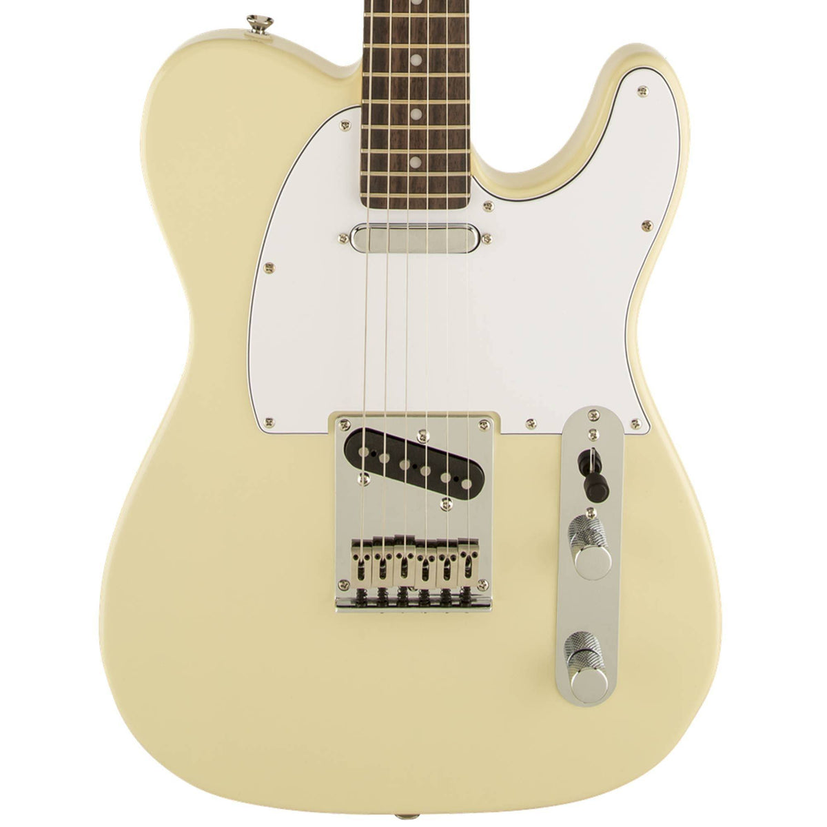 Squier Standard Telecaster Electric Guitar with Solid Agathis Body, S-S Pickups and Vintage Blonde Finish