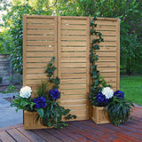 Yardistry Fusion Privacy Screen with Integrated Planters