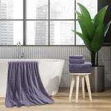 4-Pack Oversized Black Bath Towels, 35×70 600 GSM Bath Sheets with Ultra-Soft, Absorbent Quick-Dry Fabric for Bathroom, Gym, Hotel, Camp or Pool