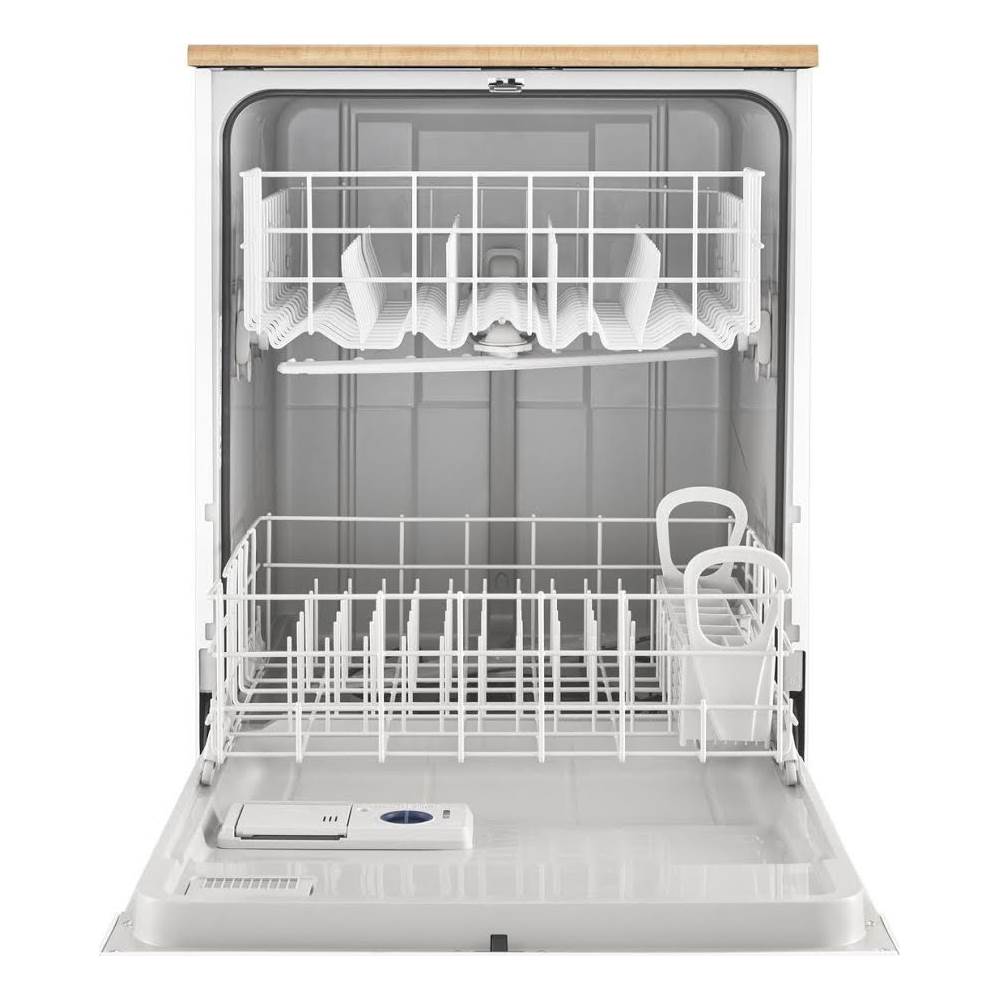 Whirlpool 24-Inch Portable Dishwasher with Front Controls, Tall Tub and White Finish