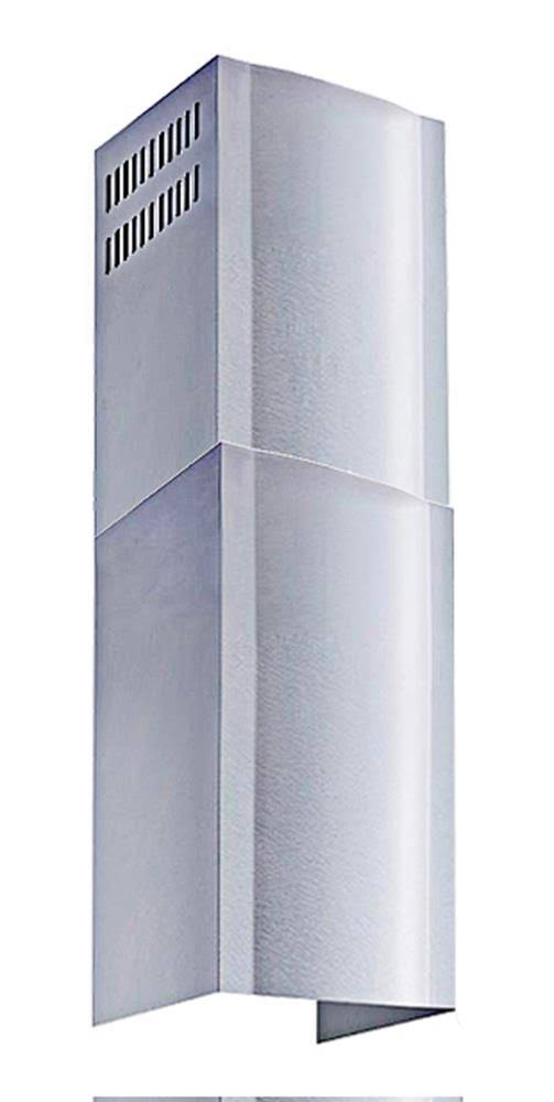 Winflo Stainless Steel Chimney Extension for Wall-Mount Range Hoods, Designed for Ceilings Up to 11 ft., Silver