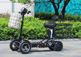City Slicker Folding Mobility Scooter with Battery Power, 17-Mile Range, Heavy-Duty Lightweight Design, White